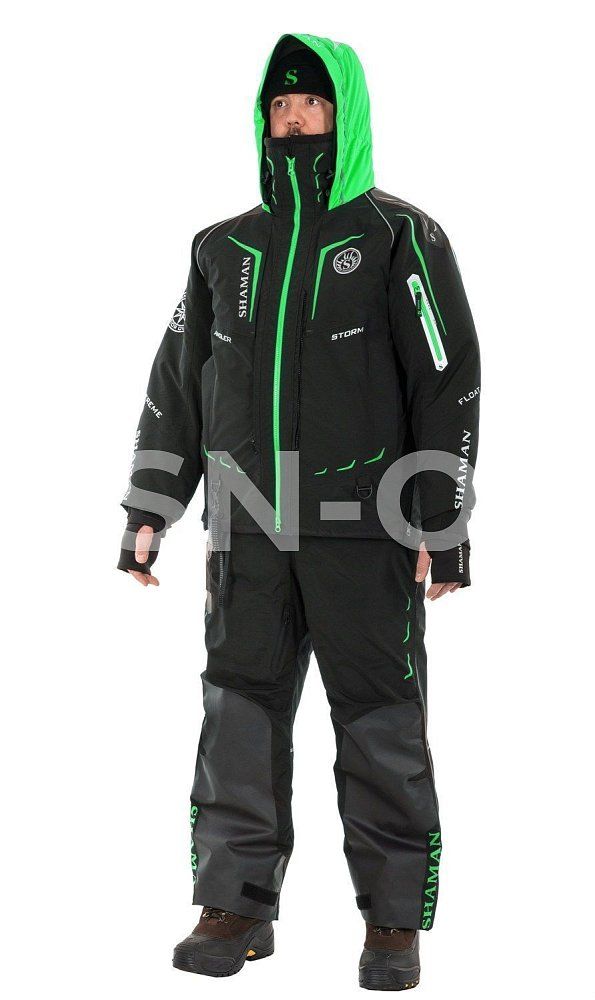 Костюм-поплавок мужской "ANGLER" (-20) зеленый S-311-0